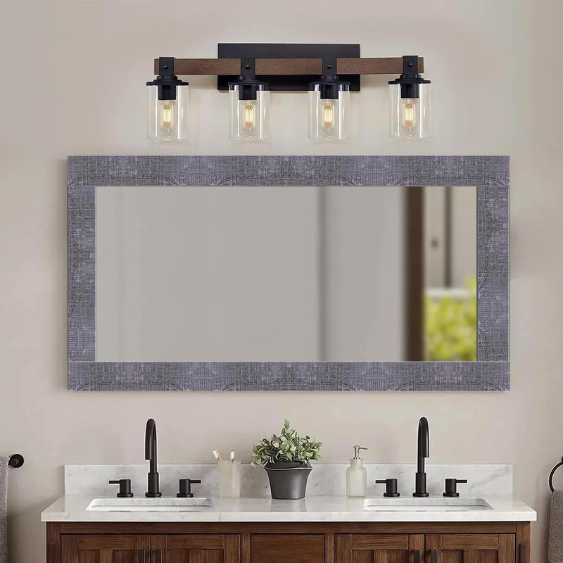 MULLSAN 10Meters Gray Wood Wallpaper Border Peel & Stick Wall Covering Kitchen Bathroom Bedroom Tiles Decor Sticker - Image 5